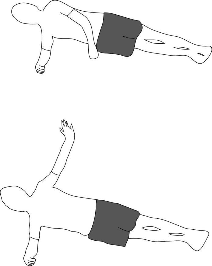 The side plank is a key exercise for hockey players