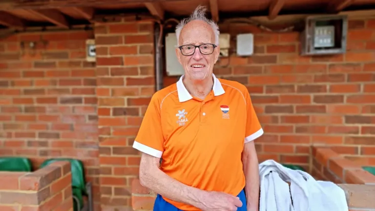 Playing hockey aged 88: ‘To play and see our English friends again – that’s a gift for us’